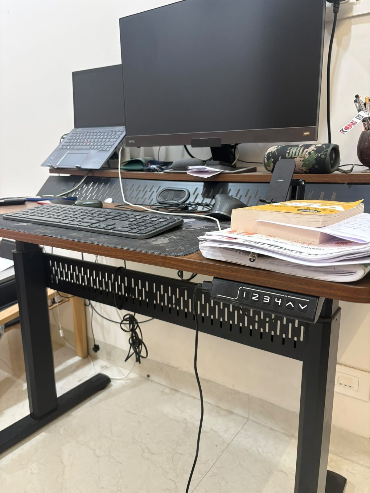 Height-adjustable desk